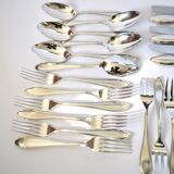 DEETJEN 30-piece modernist cutlery set with scalloped edges