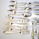30-piece modernist silver-plated table cutlery set DEETJEN