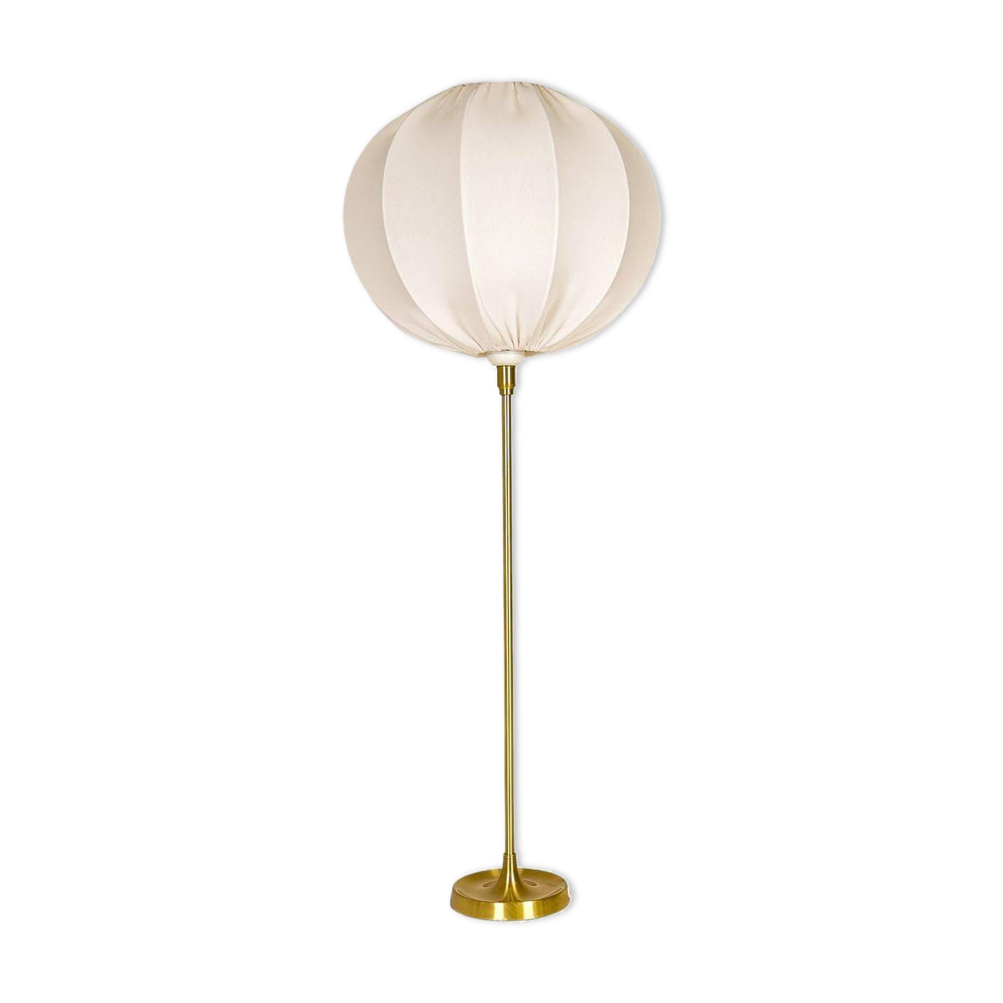 Large brass table lamp by Aage Petersen, for Le Klint, Denmark, 1970s.