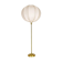 Large brass table lamp by Aage Petersen, for Le Klint, Denmark, 1970s.