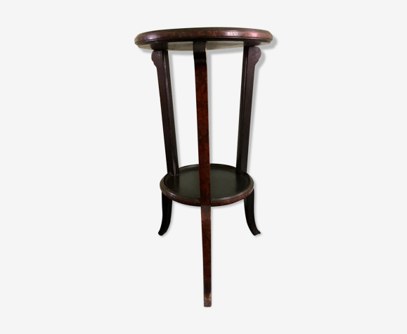 Sellette Anglaise en acajou, deux plateaux