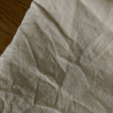 Linen sheet and unbleached cotton