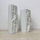 Martin Freyer pour Rosenthal Bisque Reliëf Azu Vase Op Art années 1970