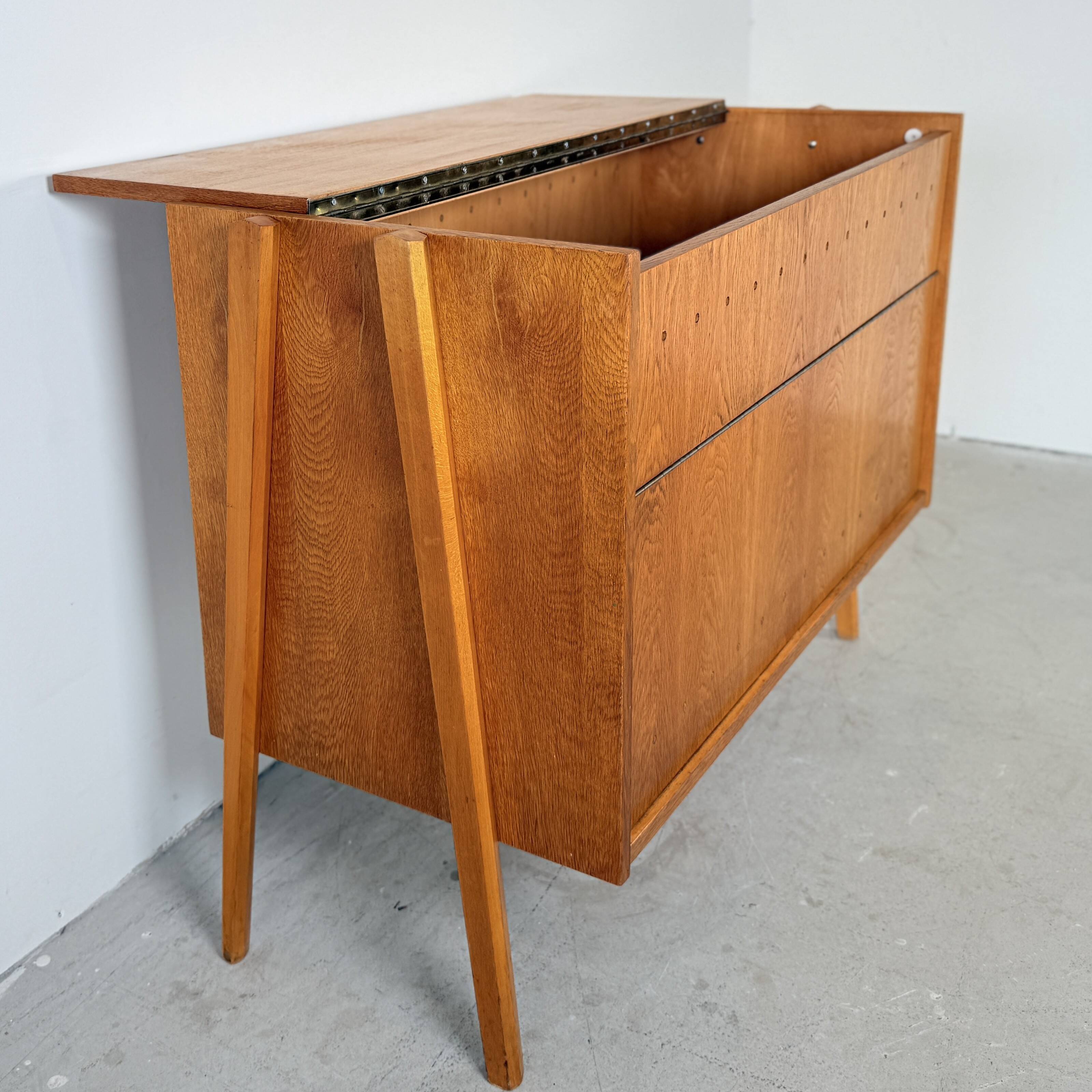 Vintage blanket chest/ toy chest, Frantisek Jirak