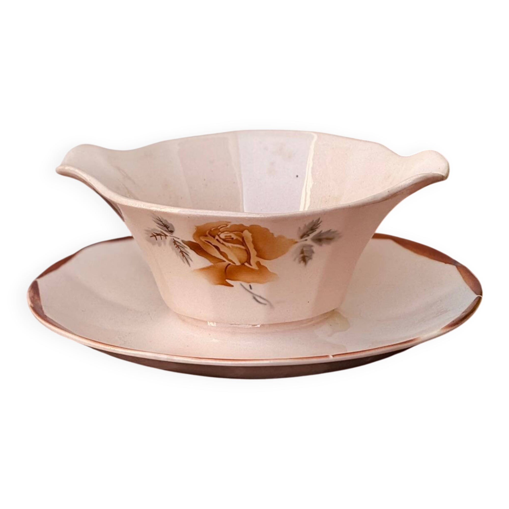 Sauceboat Digoin Sarreguemines