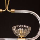 Extraordinary two-cup Art Deco candlestick by Barovier and Toso, 1940s