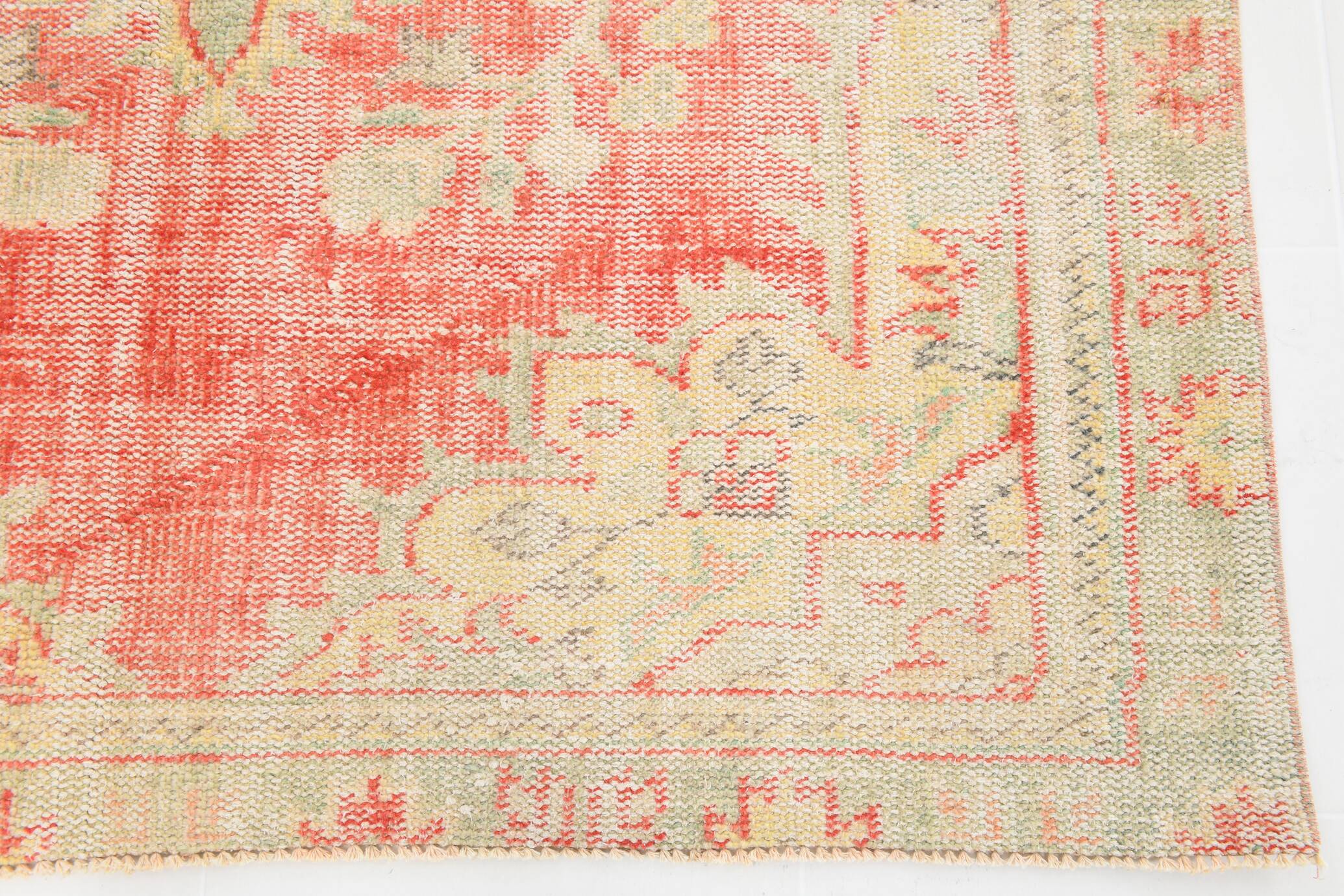 5x8 Cream & Red Turkish Vintage Rug 153x256Cm SK 20384