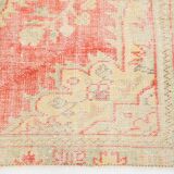 5x8 Cream & Red Turkish Vintage Rug 153x256Cm SK 20384