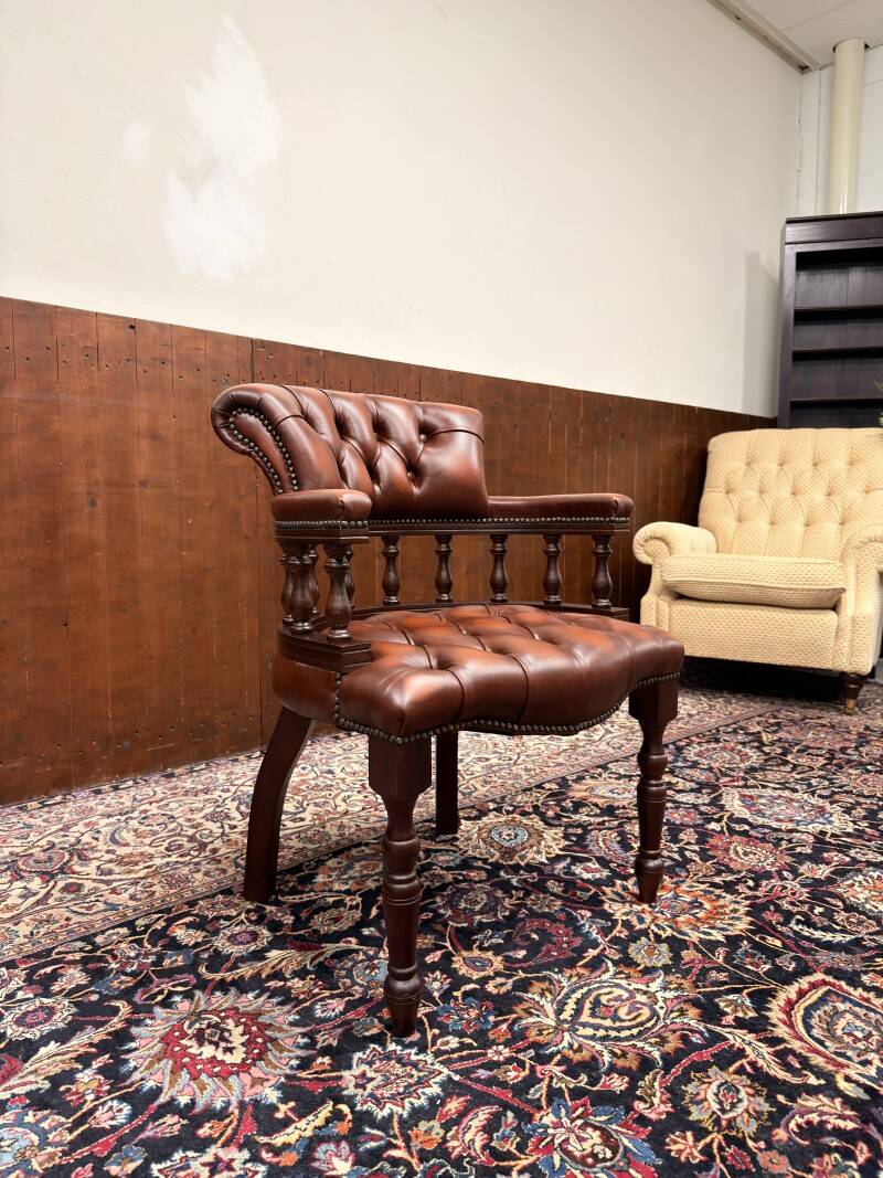 Classic English Chesterfield Chair