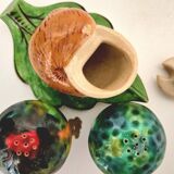 Mustard, pepper, and salt service