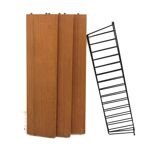 Teak “string” wall shelf, Sweden, 1950