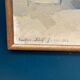 Large original Swedish oil on canvas - 'Blue Bottle and Books' by Gustav Adolf Johansson - 1962 - vintage and framed