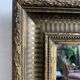 Petit miroir ancien doré à la feuille d’or, fin XIXe siècle