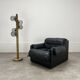 Temde Leuchten brutalist floor lamp, wood, 1970s
