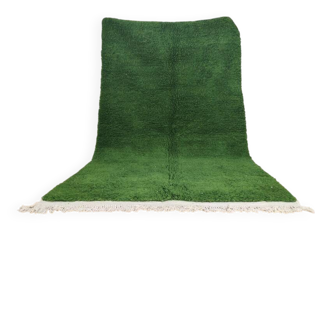 Green Berber rug 3/2 metres