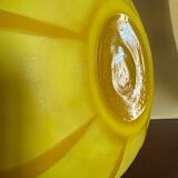 Art Deco yellow glass paste vase