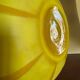 Art Deco yellow glass paste vase