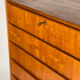 Scandinavian teak chest of drawers from the 1960s.