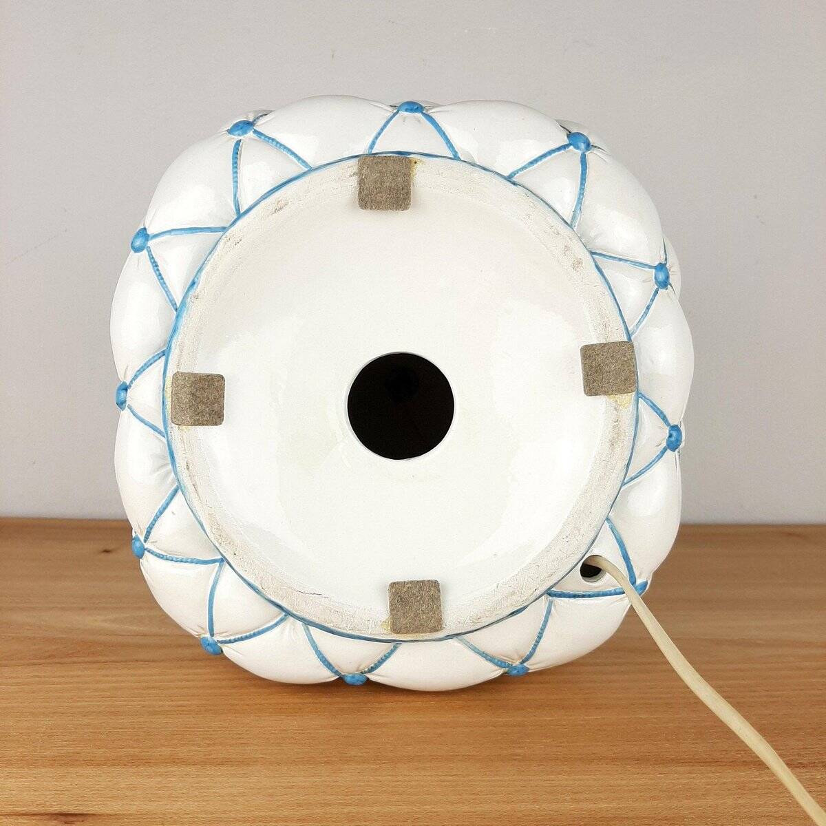 Vintage ceramic table lamp, Italy, 1960s