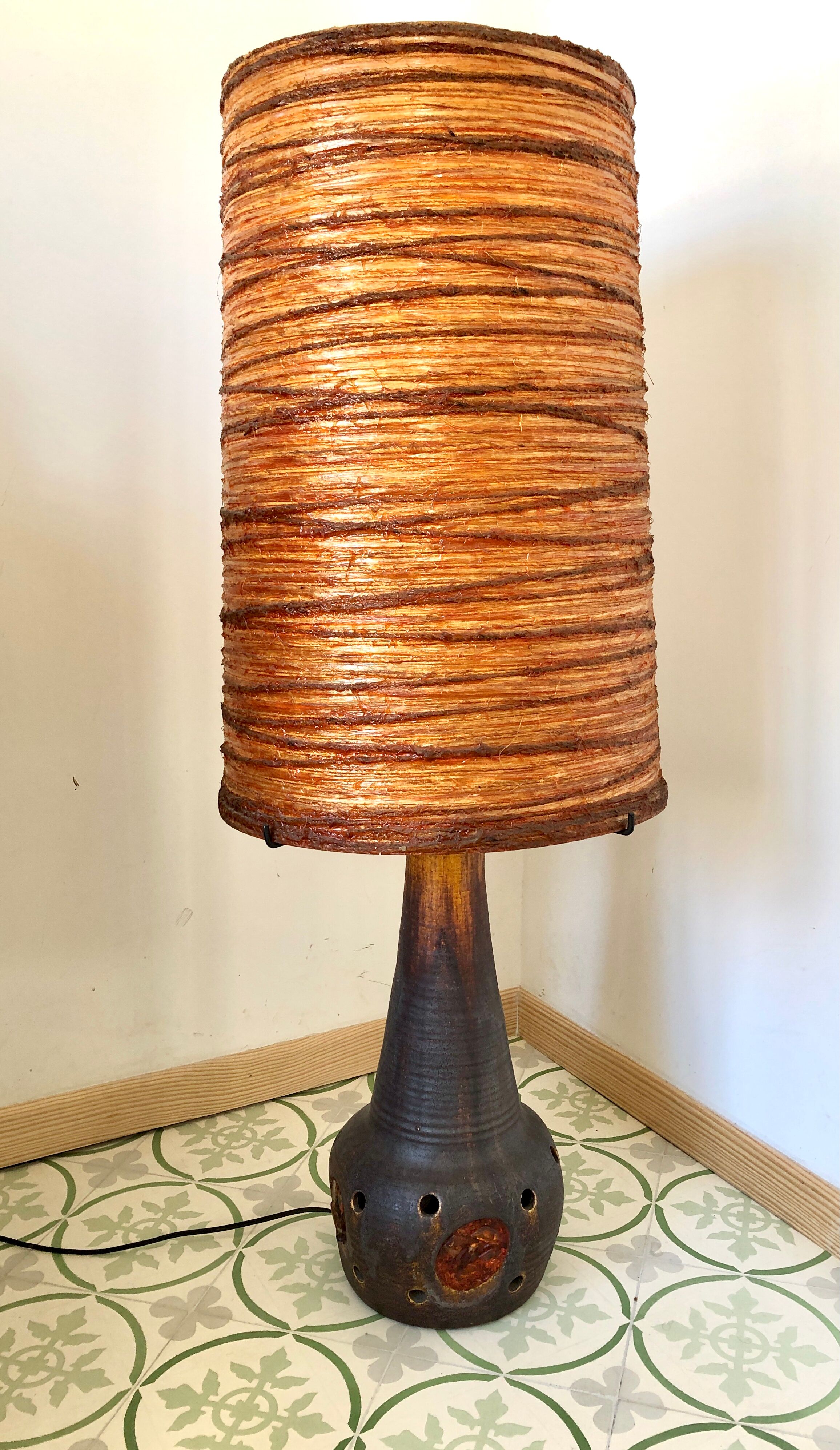 Accolay ceramic floor lamp, 1970