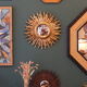 Vintage sun mirror with witch's eye mirror