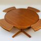 Danish Dining Table Flip-Flap Edition Dyrlund Model "Lotus" in Teak 1