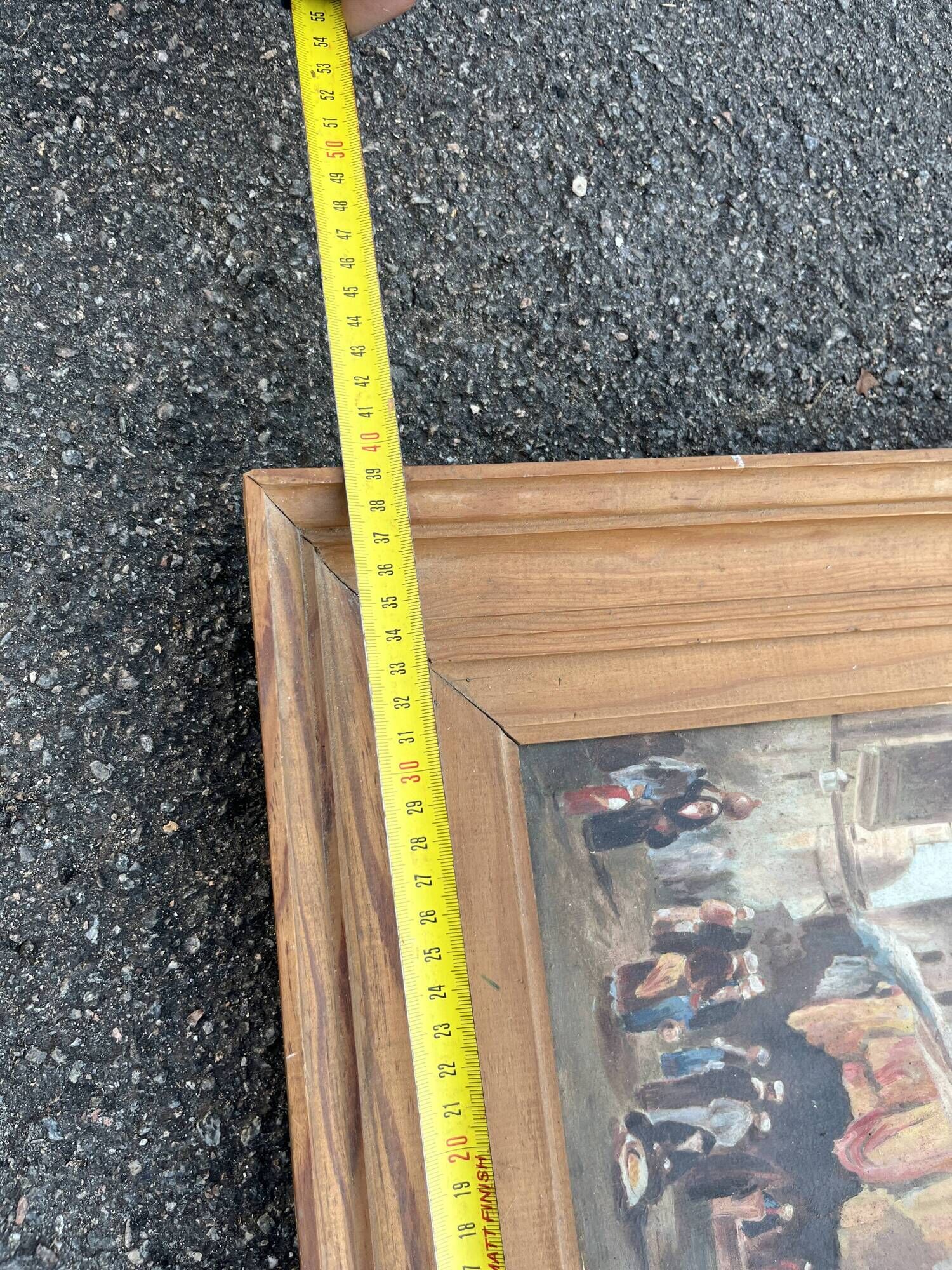 Tableau Orientaliste - Scène de Souk Animée