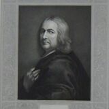 Engraving XIXth "Philippe de Champaigne" painter