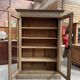 Showcase in oak from the late 19th century.