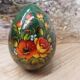Painted wooden egg