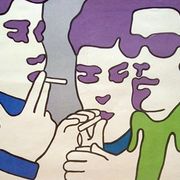 Affiche polonaise originale de 1968 vintage design