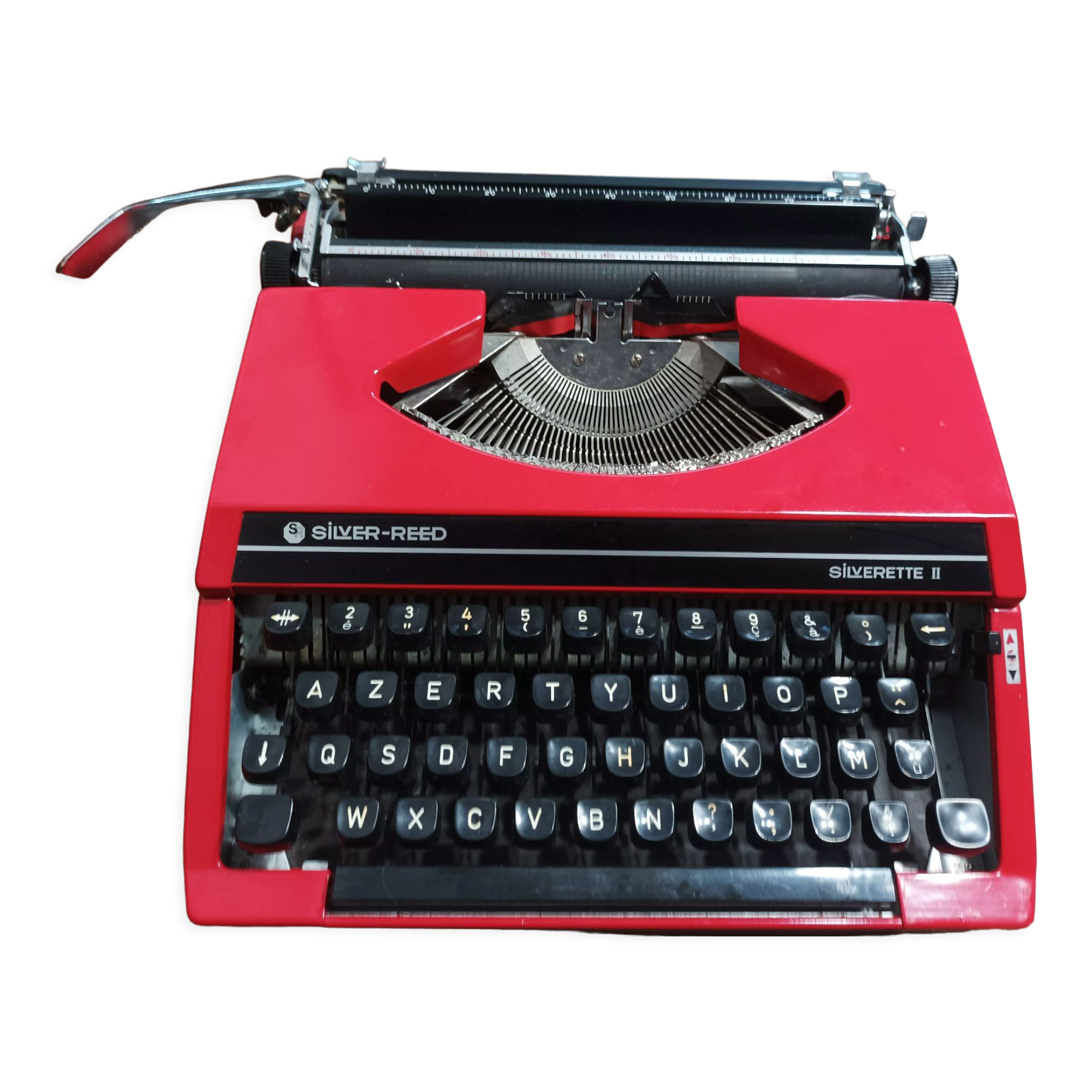 Machine à écrire Silver Reed Silverette II Bleue Rouge révisée ruban neuf