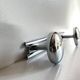 Vintage chrome metal coat stand