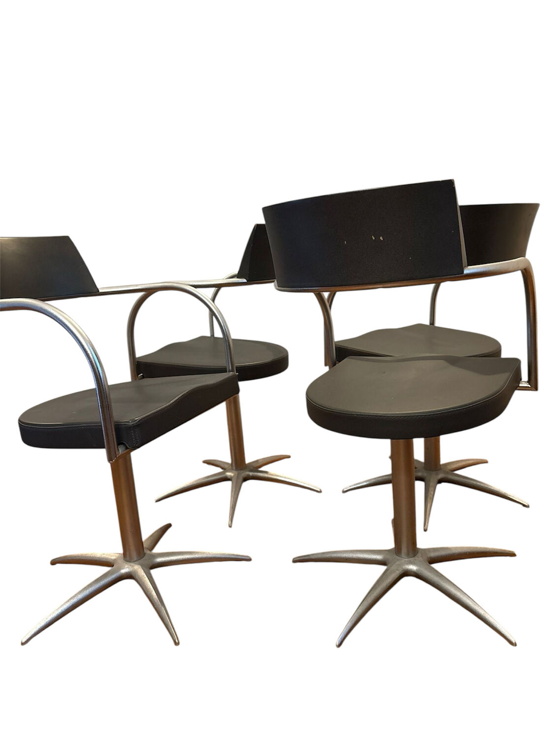 Rare set of 4 "Techno" armchairs – Philippe Starck for Maletti / L'Oréal,