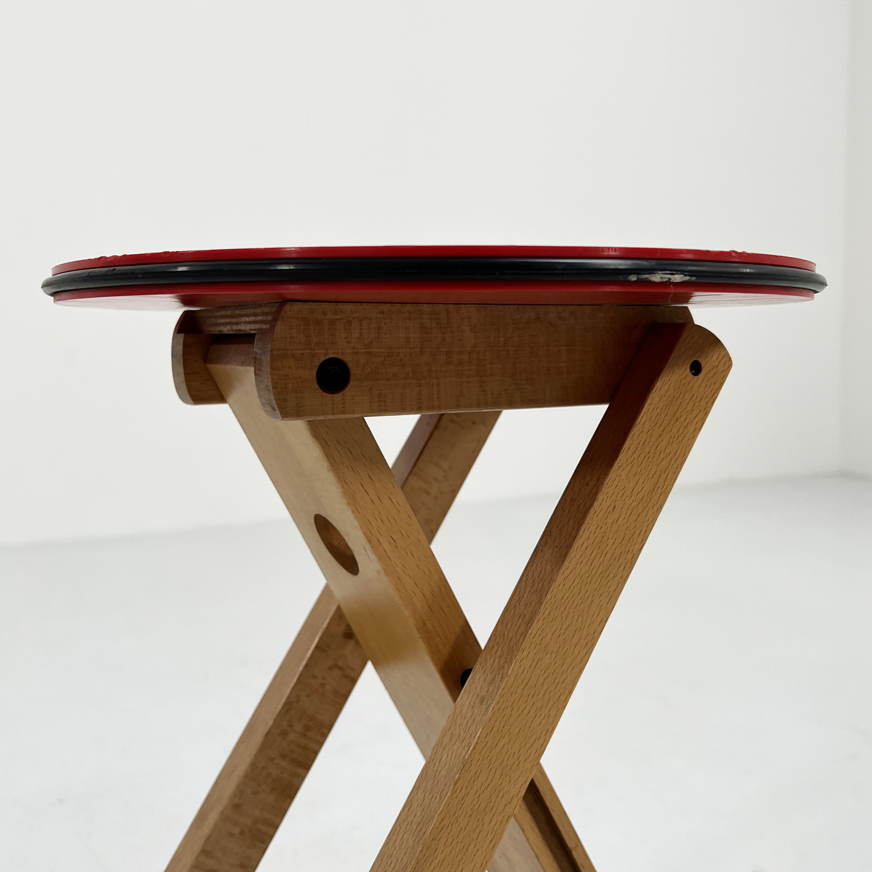 Foldable stool by Enolinea, 1980