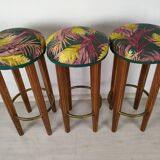 3 art deco bar stools