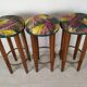 3 art deco bar stools