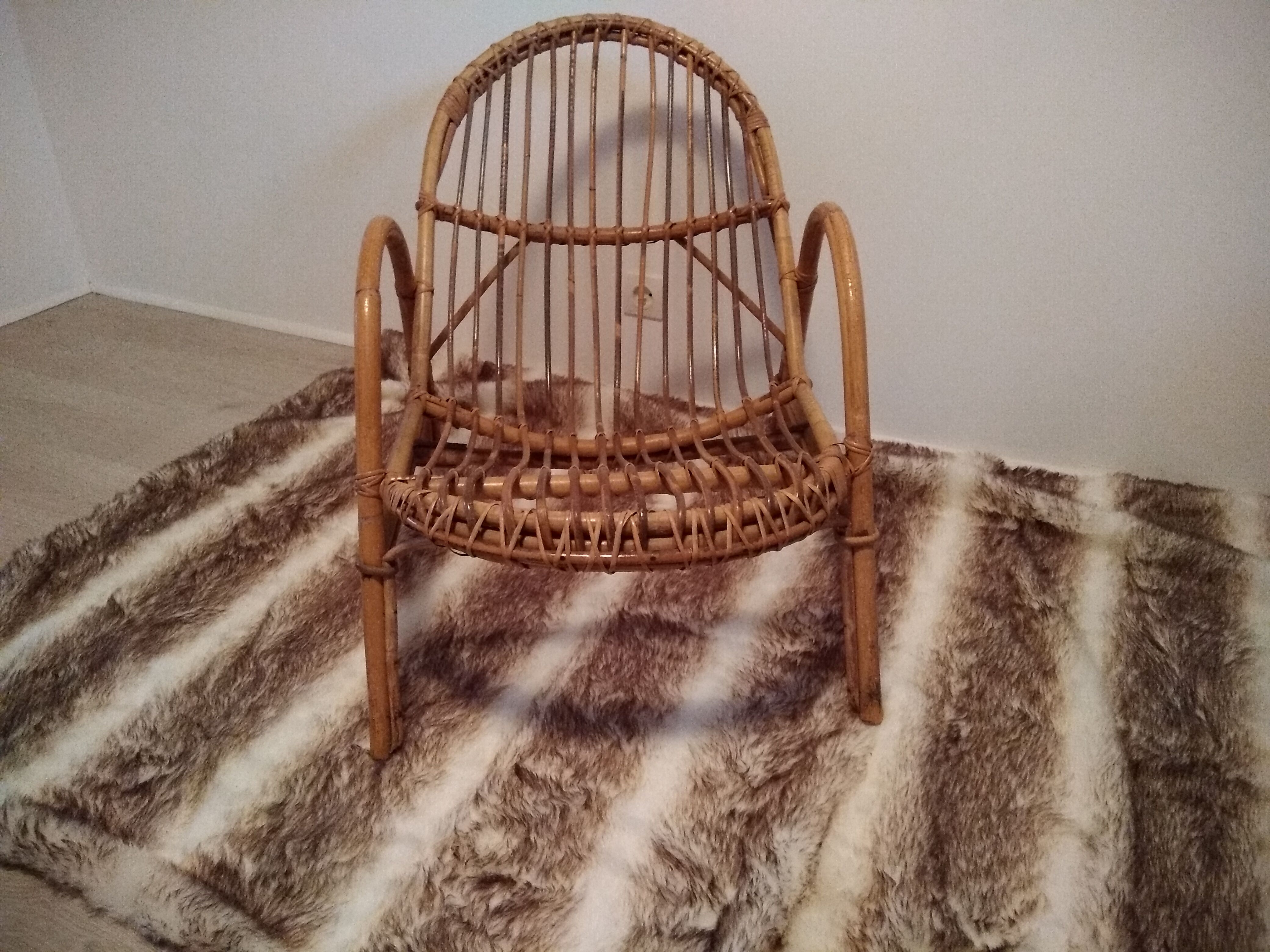 Scandinavian rattan chair