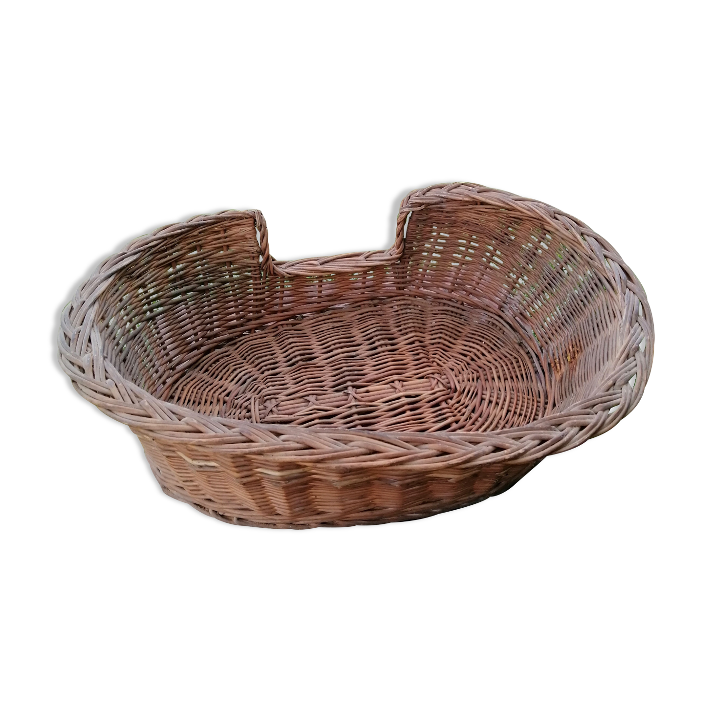 Wicker basket for dogs or cats vintage handmade