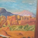 Oil on canvas landscape of the Atlas