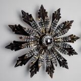 Sun and floral appliques by Ferro Arte, Spain, 1970