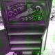 Vintage Art Deco carved bar cabinet