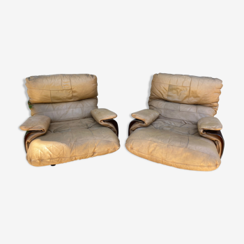 Pair of armchairs Marsala by Michel Ducaroy for Ligne Roset