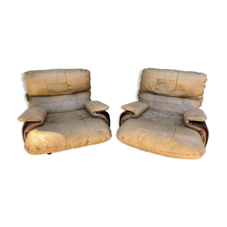Pair of armchairs Marsala by Michel Ducaroy for Ligne Roset