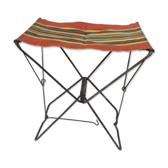 Tabouret de pêche pliant vintage des années 70