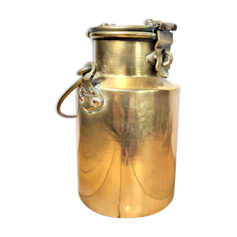 Old brass navy milk jug