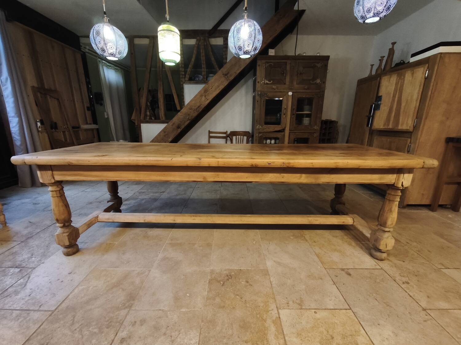 Large antique farmhouse table