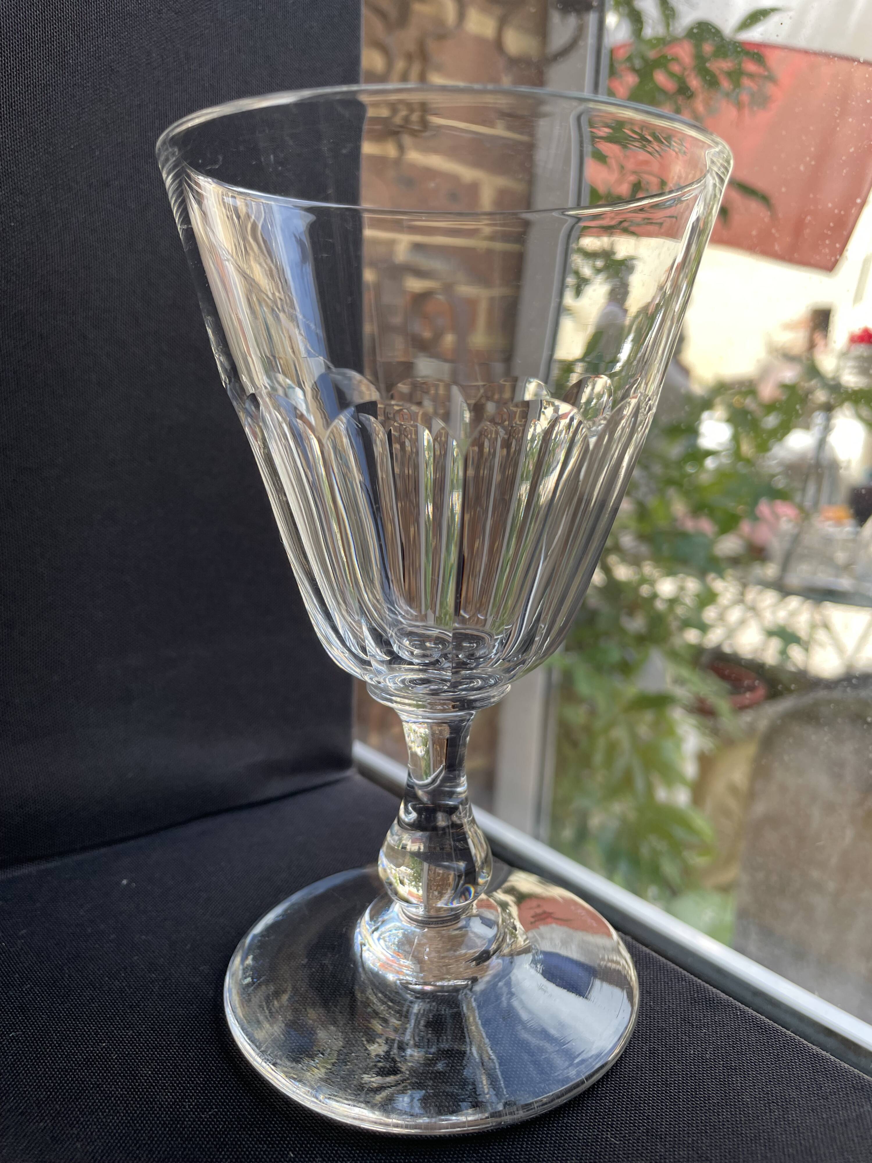 6 Baccarat water glasses