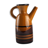 Water pitcher, vibe sixties black and ochre - anonymous - 50s / 60s