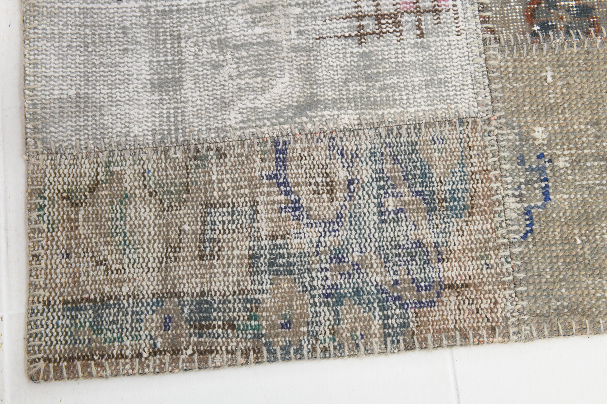 Hand-Made Wool Turkish Vintage Rug